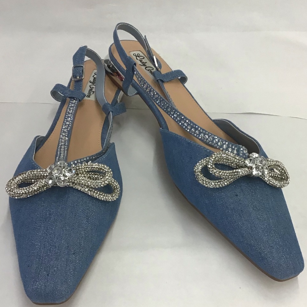 Lady Couture Kendal Flat Blue Denim Size: 13
